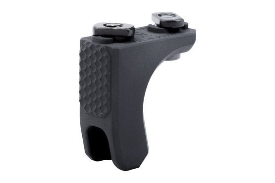 Lightweight aluminum M-LOK hand stop, black.